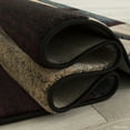 thumbnail image 2 of Allstar Blue Carved Circles Modern Abstract Geometric Area Rug (5' 2" x 7' 2"), 2 of 4