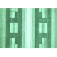thumbnail image 1 of Ahgly Company Indoor Rectangle Abstract Turquoise Blue Modern Area Rugs, 8' x 12', 1 of 4