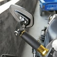 thumbnail image 7 of Pavodes 1 Pair Motorcycle Handlebar Reversing Mirror All Aluminum Rearview Mirror Reflector Modification Accessories (Black), 7 of 7