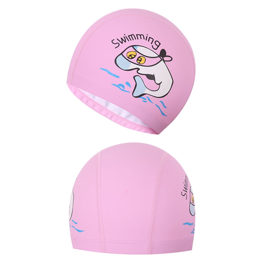 Lot De 2 Bonnets De Bain En Polyester – Haute élasticité, Respirant, Forme Queue De Poisson, Unisexe Enfant Femme Homme, Noir