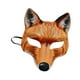 thumbnail image 4 of Máscara de zorro de Halloween para adultos, accesorio de disfraz novedoso para cosplay, máscara facial de animal para amarillo, 4 of 8