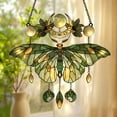 thumbnail image 5 of Moonlit Luna Moth Acrylic Suncatcher, Celestial Faux Stained Glass Window Ornament, Witchy Boho Garden Decor Gift For Fairycore Lover, 5 of 5