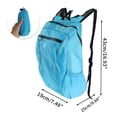 thumbnail image 5 of Unique Bargains 1 Set Packable Backpack Durable Hiking Backpack Sky Blue, 5 of 5