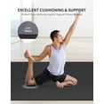 thumbnail image 5 of CAMBIVO Yoga Mat 6mm, 6'x 4' Extra Wide Workout Mat for Men Women, Large Exercise Mats for Home Workout, Pilates, Black, 5 of 8