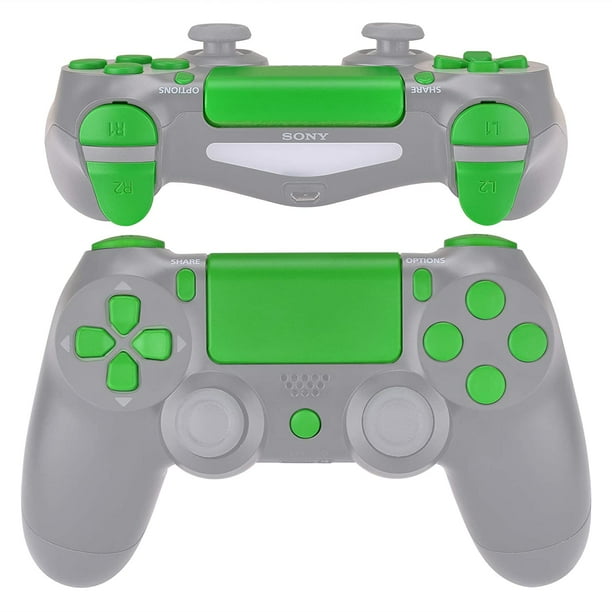 Replacement D Pad R1 L1 R2 L2 Triggers Touchpad Action Home Share Options Buttons Green Full Set Buttons Repair Kits With Tools For Playstation 4 Ps4 Slim Ps4 Pro Cuh Zct2 Controller Walmart Com