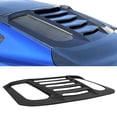 thumbnail image 2 of Ikon Motorsports Compatible with 15-23 Ford Mustang IKON V2 Style Rear Side Window Louver - Matte Black, 2 of 7