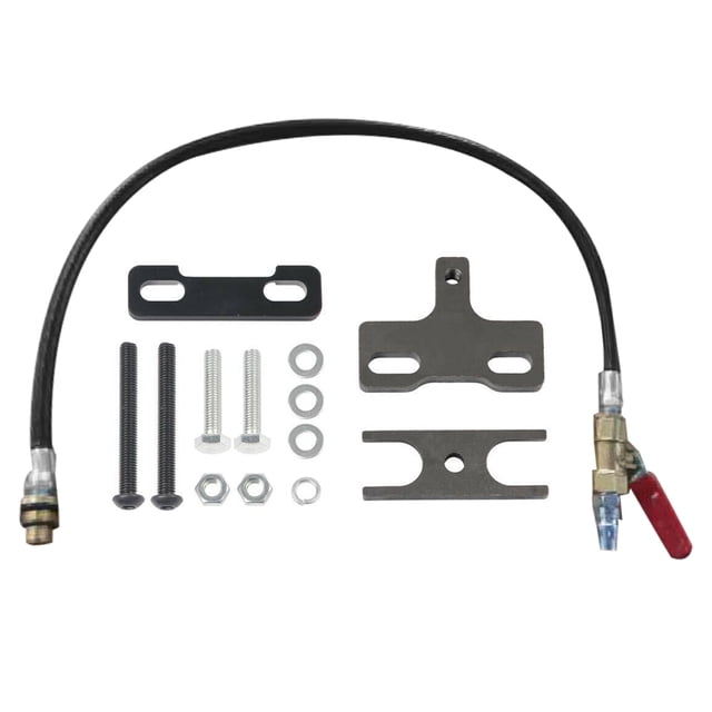 Support de Soupape d'Air de Moteur Tuyau de Pression M14/M18 Fileté vers 1/4 NPT et 67605 Outil de Compresseur à Ressort de Soupape LS Modifié pour Voiture Compatible avec 4.8 5.3 5.7 6.0 6.2 LS1 LS3 LS6
