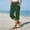 A#Army Green, variant on Women's Cotton Blend Capri Pants, Elastic Waist Cropped Trousers with Pockets for Summer and Everyday Wear,Army Green,Women's Capri L