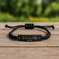 thumbnail image 2 of Correctional Officer Gifts from Friends - 'Be Nice To Me...' Rope Bracelet for Correctional Officer Graduation Unique Gifts, 2 of 4