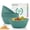 Green, variant on Homienly 6-Pack 4.5 oz Wheat Straw Small Bowls, Unbreakable Serving Dishes, Microwave & Dishwasher Safe, Black