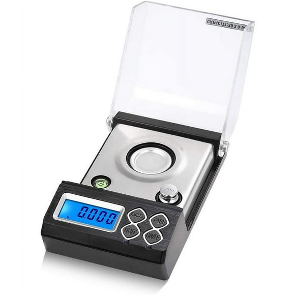 Digital Scale 30g 0.001g High Precision Electronic Scale Powder Scale Gold Jewelry Carat Scale Digital Weight with Calibration Weight Tweezers and Weighing Pan