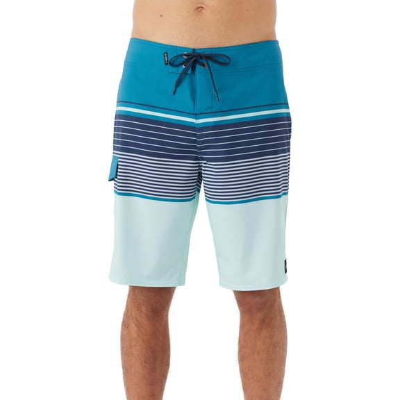 O'NEILL Mens Lennox Stripe 21 Swim, Lt Jade, 32