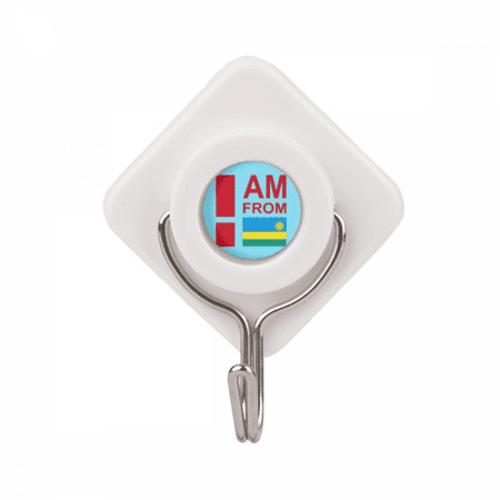 

I Am From Rwanda Art Deco Fashion Adhesive Wall Hooks Hanging Self Sticky