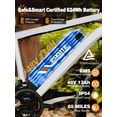thumbnail image 3 of ESKUTE M200P Electric Bike for Adults, 21-Speed Gear 27.5" Mountain Ebike, 1200W Peak Brushless Motor 28MPH, 48V 13Ah Removable Battery, with NFC Unlock, Step Over E-Bicycle White, UL2849, 3 of 6