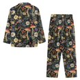 thumbnail image 7 of FOR U DESIGNS Vintage Mushroom Button Pajamas for Women Set 2 Piece Size 4XL Button Sleepwear Long Sleeve Tops and Pants for Women Button Up Nightwear with Pockets, 7 of 7