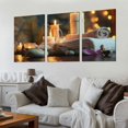 thumbnail image 2 of Ullo0ord  Bathroom Picture Canvas Wall Art, Inch Candles and Zen Stone Giclee Prints Artwork Wall Decor, Gallery Wrapped Modern Art Deco, Ready to hang, 2 of 4