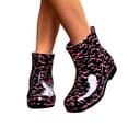 thumbnail image 6 of XUNKUSGA Womens Rain Boots Waterproof Anti-Slip Ankle Rain Boots Fashion Polka Dot Pull On Short Rain Boots for Daily Rainy Wear,8.5, 6 of 7