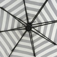 thumbnail image 6 of Westin Outdoor 94" Gray and White Striped Octagon Offset and Cantilever Patio Umbrella, 6 of 12