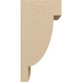 thumbnail image 3 of 6"W x 6"D x 12"H Wide Alpine Rough Cedar Woodgrain TimberThane Corbel, Primed Tan, 3 of 6