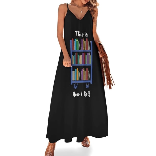 Así es como me muevo Vestido sin mangas de bibliotecario divertido Vestidos para mujer 2024 Vestido de fiesta de diseñador de lujo Mujer Verano 2024