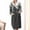 Dark Gray, variant on Bath Robes Women Flannel Robes Casual Long Sleeves Robes Winter Woman Bathrobe Nightwear Blue