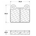 thumbnail image 2 of Centric Parts 102.00451 102 Series Semi Metallic Standard Brake Pad Fits select: 1982-1985 VOLKSWAGEN VANAGON, 1969-1975 PORSCHE 911, 2 of 4