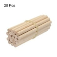 thumbnail image 3 of Uxcell 20Pcs Varillas de Madera Redondas para Manualidades DIY 4"x0.28", 3 of 7