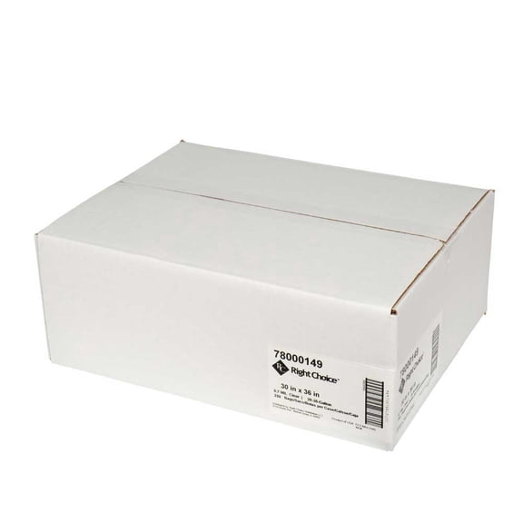 Right Choice Clear 0.7 Mil LDPE 20/30-Gallon Can Liner, 30 x 36 inch -- 250 per case