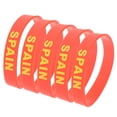 thumbnail image 2 of RomaMX 5 piezas pulsera de bandera de país pulsera de silicona elegante pulsera deportiva anillo de mano pulsera para juego deportivo partido de fútbol (España), 2 of 7