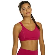 Everyday Yoga Strappy Back Sports Bra, Super Soft Recycled Polyester, Double Straps, XS–XL