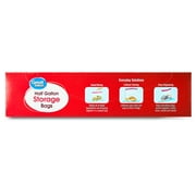 Great Value Double Zipper Half Gallon Storage Bags 40 Count