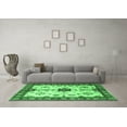 thumbnail image 3 of Ahgly Company Indoor Square Geometric Emerald Green Traditional Area Rugs, 4' Square, 3 of 4