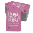 thumbnail image 1 of Inkdotpot Silver Foil Paper Hang Tags Hugs And Kisses From The New Wedding Favor Tags 100 Pieces, 1 of 6