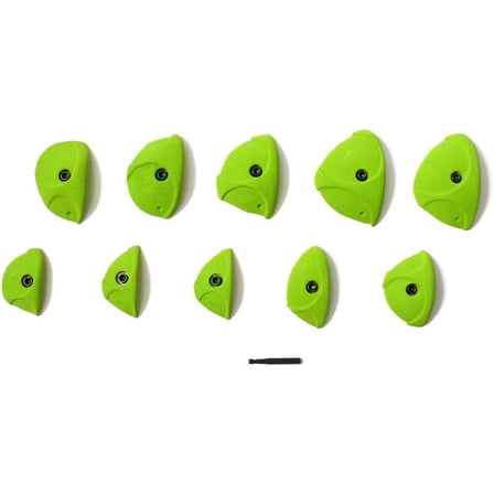 Escape Climbing 10-Hold Crimp Pack | 10 Intermediate Rock Climbing Holds for Indoor and Outdoor Home Walls | Easy to Install, Long Lasting Crimp Grips