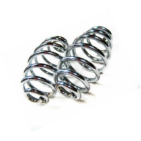 Chrome 3" Spiral Solo Seat Spring For Harley Chopper Bobber Softail Sportster Cruiser