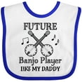 thumbnail image 3 of Inktastic Future Banjo Player Like Daddy Boys or Girls Baby Bib, 3 of 4