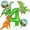Green-dinosaur, variant on VIB Dinosaur 3rd Birthday Decorations, Dinosaur Birthday Party Decorations with Giant Inflatable Dino Balloons 40 Inch Helium Foil Mylar Number 3 Balloons for Dino Theme Bday Party Decorations