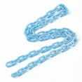 thumbnail image 3 of U8MO 5 Strd AB Color Acrylic Cable Chains Oval Link Connectors Jewelry Making 13x8mm-Light Sky Blue, 3 of 4