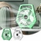 thumbnail image 1 of Xihbxyly Mini Ventilador Usb, Compacto y Portátil, Silencioso, 3 Modos de Funcionamiento, para Dormitorio, Alimentación Usb, Color Verde y Blanco, Tamaño 20 X 7 X 22 Cm, Ligero y Silencioso., 1 of 6