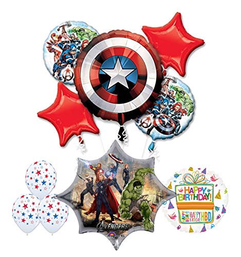 Birthday For Boy Avengers Party Supplies 4th Decorations Balloons 5th Set Girl Decor Banner Backdrop
