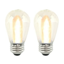 Better Homes & Gardens S14 0.9W LED Replacement Bulbs for Outdoor Commercial String Lights, Warm White, 2-Pack