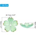 thumbnail image 2 of 100 Pcs Gold-Plated Acrylic Cherry Blossom Flower Beads, 18mm Gold-Plated Cherry Blossom Floral Spacer Beads for Bracelets, Earrings, Necklaces, Jewelry Making and DIY Crafts,Green, 2 of 7