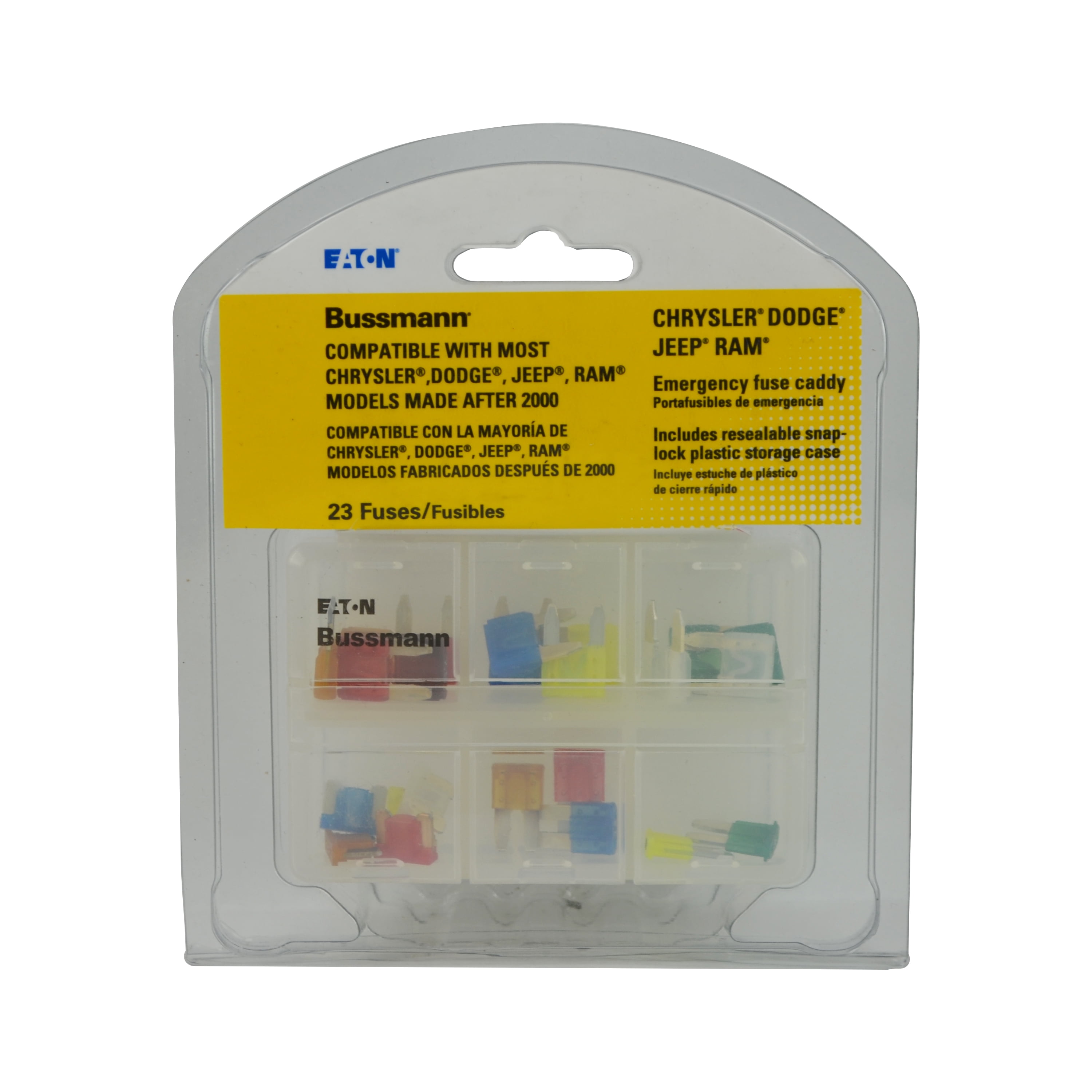 (7 pack) Bussmann BP/EFC-CHYSLR Emergency Fuse Caddy - Chrysler, Automotive Fuse Pack