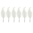 thumbnail image 3 of Toystoory Adorno de plumas de Navidad de plástico de 6 piezas, adorno extraíble para fiestas en la sala de estar, accesorios de decoración para Kits de decoración para fiestas Blanco Toystoory HA002320-04, 3 of 6