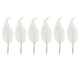 thumbnail image 3 of Wosthever Adorno de plumas de Navidad de plástico de 6 piezas, adorno extraíble para fiestas en la sala de estar, accesorios de decoración para Kits de decoración para fiestas Blanco Wosthever HA002320-04, 3 of 6