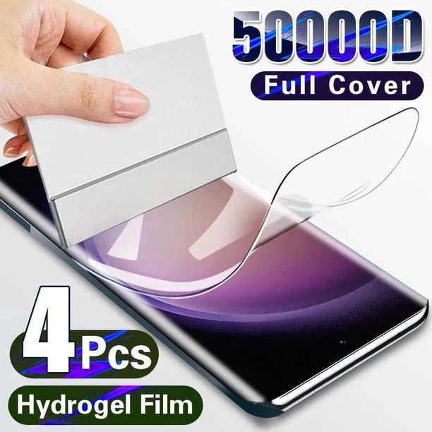 4 Uds película de hidrogel para Samsung Galaxy S23 S20 S21 S22 Plus Ultra FE Note 20 9 10 Plus A52S A30 A53 A51 A50 A21S Protector de pantalla