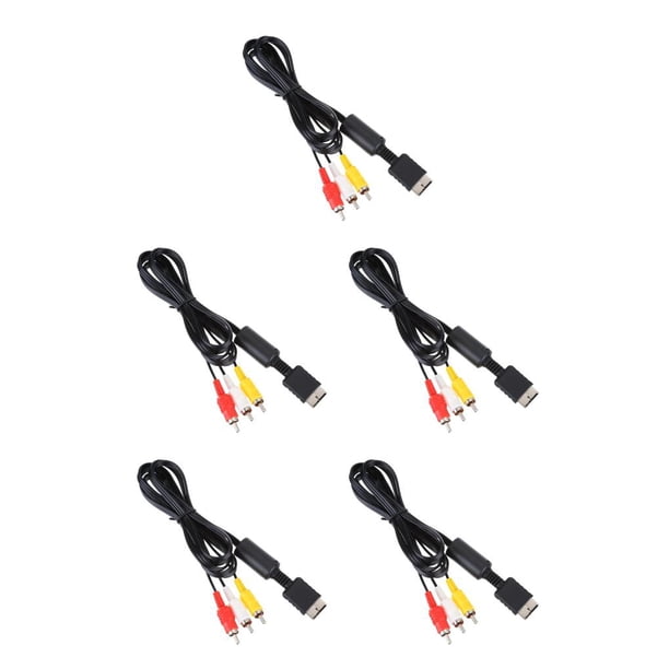 Seitruly 1.8M AV to RCA Audio Cable Triple Thick Controllers Wire Composite Line Copper PS2 Easy Ultra Leads Installment for TV Type2 NO2
