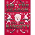 thumbnail image 3 of Season To Be Naughty Men's Holiday Graphic Crew Fleece, Up to Size 2XL, 3 of 3