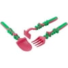 Constructive Eating Made in USA Garden Fairy Set of 3 Utensils for Toddlers, Infants, Babies and Kids - Made With Materials Tested for Safety