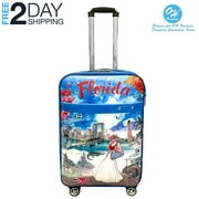 OH Fashion Travel Luggage London Spinner Suitcase Lightweight 25-INCHES with Lock OH Fashion Travel the World Collection